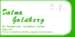 dalma goldberg business card